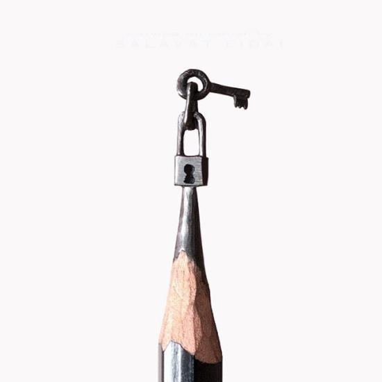 鉛筆尖雕塑，你想象不到的美(圖)