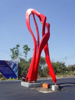 hj1729 不銹鋼雕塑—舞_青島國際服裝城不銹鋼雕塑、石雕、玻璃鋼雕塑_濱州宏景雕塑有限公司