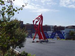 hj1732 不銹鋼雕塑—舞_青島國際服裝城不銹鋼雕塑、石雕、玻璃鋼雕塑_濱州宏景雕塑有限公司