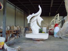 hj1748 不銹鋼雕塑—凌空之剪 小稿_青島國際服裝城不銹鋼雕塑、石雕、玻璃鋼雕塑_濱州宏景雕塑有限公司